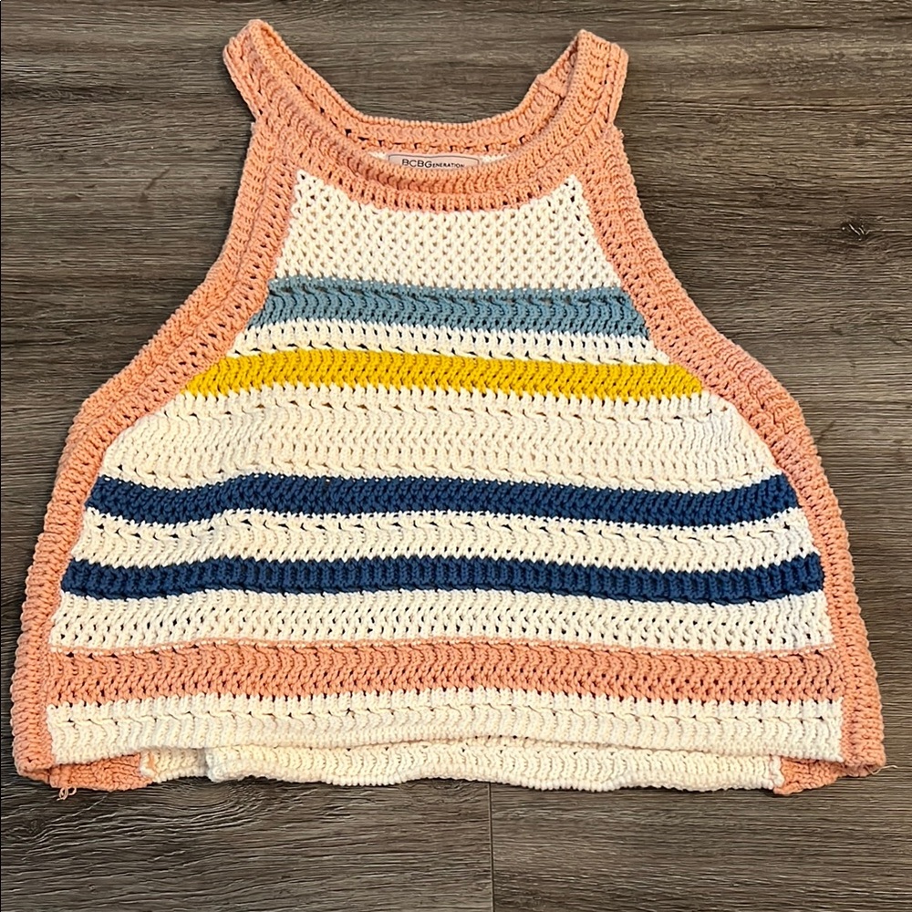 Colorful Crochet Tank Top
